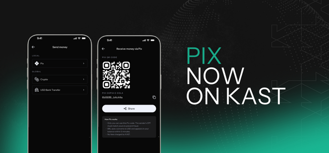 Artigo: KAST agora aceita PIX